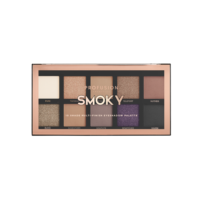 Smoky 10 shade palette