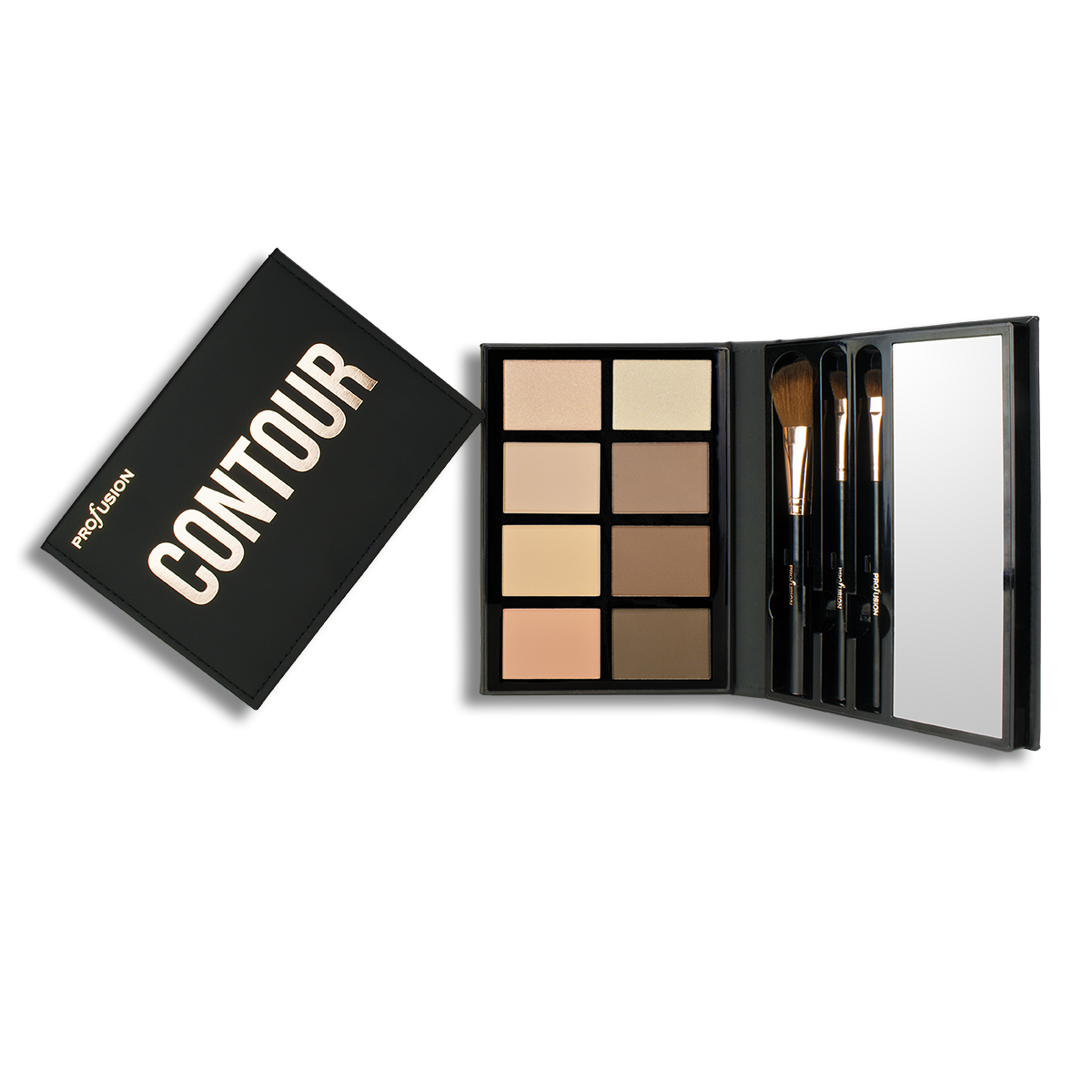 Trendsetter Contour Palette - makeup brush set