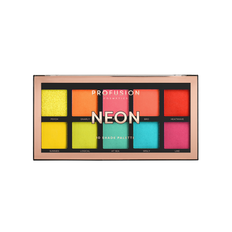 Neon 10 shade palette
